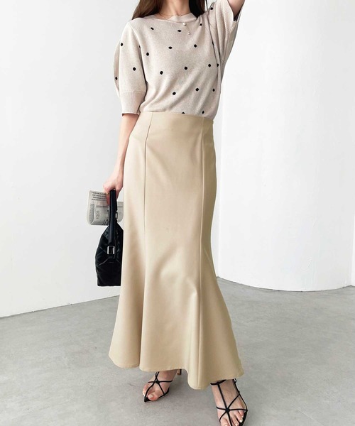 GeeRA(ジーラ)の「ストレッチマーメイドスカート(スカート・レディース・パープル/ブラウン/ブラック/アイボリー・MEDIUM/XX-LARGE/LARGE/SMALL/X-LARGE)」の12枚目の写真