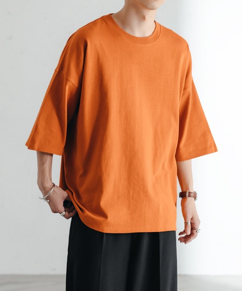 epnok（エプノック）の「バックロゴカラーTee（Tシャツ/カットソー・メンズ・ブラック/オフホワイト/オレンジ/ブルー/グリーン・SMALL/MEDIUM/LARGE）」の5枚目の写真