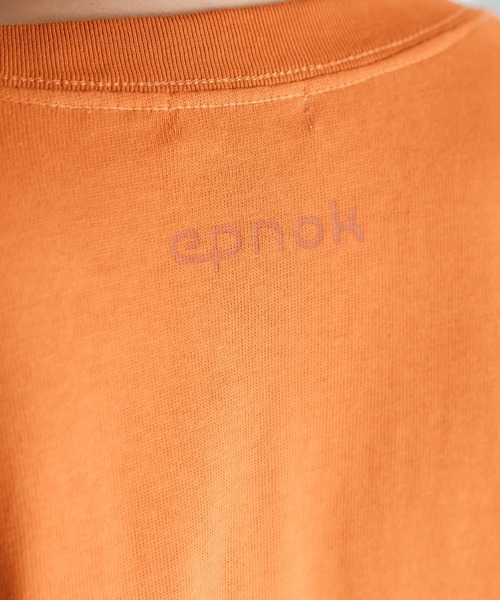 epnok（エプノック）の「バックロゴカラーTee（Tシャツ/カットソー・メンズ・ブラック/オフホワイト/オレンジ/ブルー/グリーン・SMALL/MEDIUM/LARGE）」の6枚目の写真