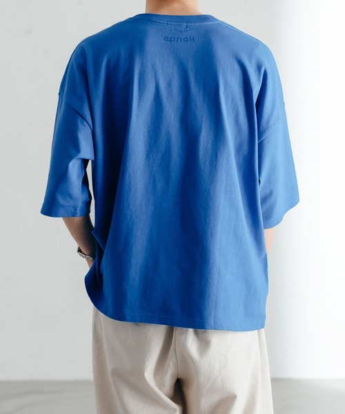 epnok（エプノック）の「バックロゴカラーTee（Tシャツ/カットソー・メンズ・ブラック/オフホワイト/オレンジ/ブルー/グリーン・SMALL/MEDIUM/LARGE）」の19枚目の写真