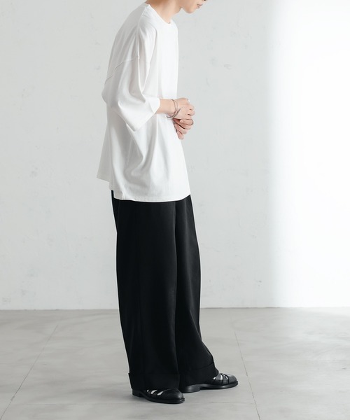 epnok（エプノック）の「バックロゴカラーTee（Tシャツ/カットソー・メンズ・ブラック/オフホワイト/オレンジ/ブルー/グリーン・SMALL/MEDIUM/LARGE）」の8枚目の写真