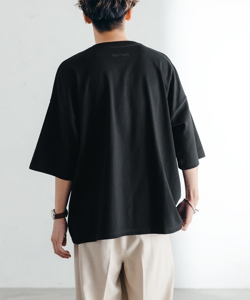epnok（エプノック）の「バックロゴカラーTee（Tシャツ/カットソー・メンズ・ブラック/オフホワイト/オレンジ/ブルー/グリーン・SMALL/MEDIUM/LARGE）」の9枚目の写真