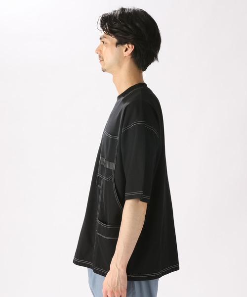 niko and...(ニコアンド)の「ペインターポケットTシャツ(Tシャツ/カットソー・メンズ・グリーン/ブラック/ブルー/オフホワイト・MEDIUM/LARGE)」の17枚目の写真