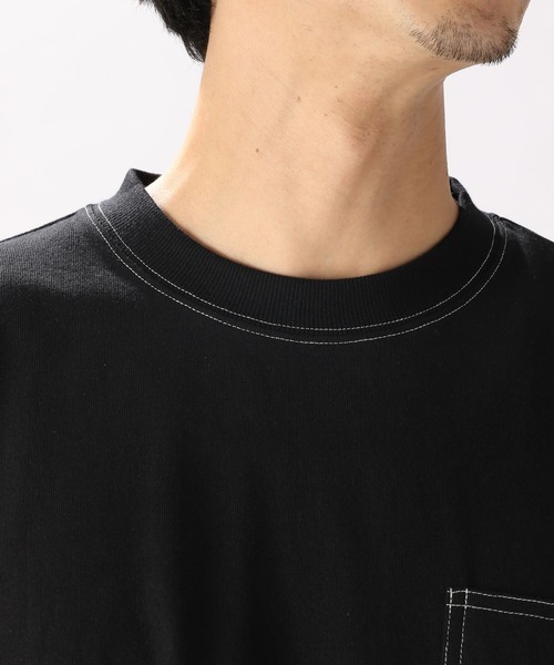 niko and...(ニコアンド)の「ペインターポケットTシャツ(Tシャツ/カットソー・メンズ・グリーン/ブラック/ブルー/オフホワイト・MEDIUM/LARGE)」の15枚目の写真