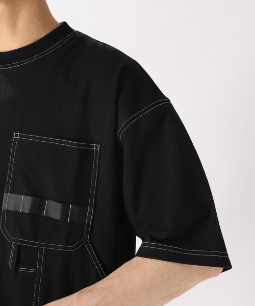 niko and...(ニコアンド)の「ペインターポケットTシャツ(Tシャツ/カットソー・メンズ・グリーン/ブラック/ブルー/オフホワイト・MEDIUM/LARGE)」の8枚目の写真