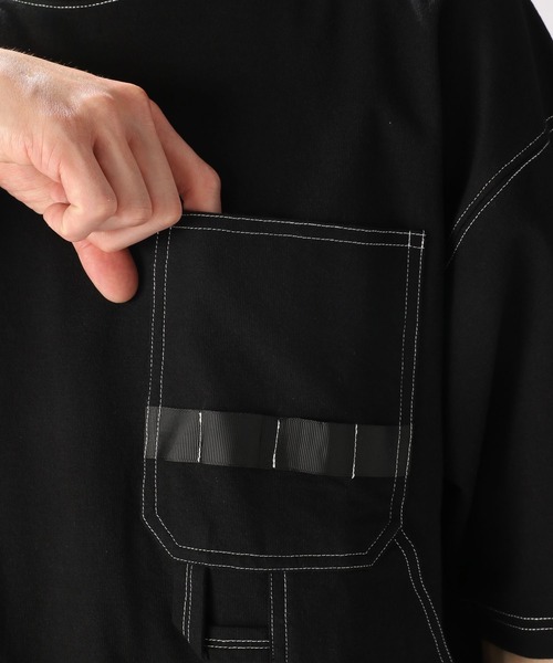 niko and...(ニコアンド)の「ペインターポケットTシャツ(Tシャツ/カットソー・メンズ・グリーン/ブラック/ブルー/オフホワイト・MEDIUM/LARGE)」の6枚目の写真