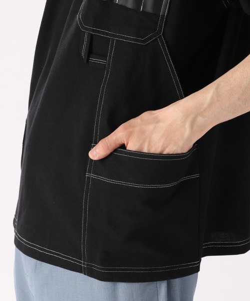 niko and...(ニコアンド)の「ペインターポケットTシャツ(Tシャツ/カットソー・メンズ・グリーン/ブラック/ブルー/オフホワイト・MEDIUM/LARGE)」の14枚目の写真