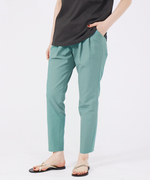 qualite | コットンリネン2WAYストレッチタックパンツ(スラックス)