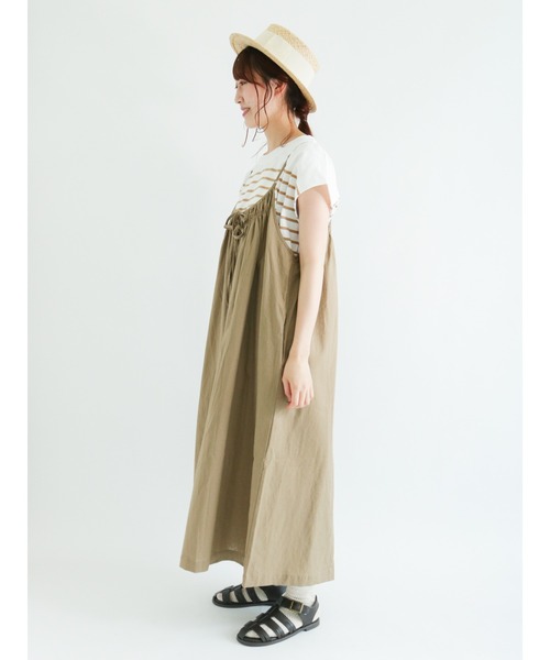 Samansa Mos2(サマンサ モスモス)の「フレンチスリーブパネルボーダーTシャツ(ニット/セーター・レディース・ブルー/パープル/ベージュ/ブラック・フリ-)」の10枚目の写真