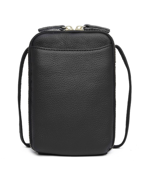 GUSCIO（グッシオ）の「【グッシオレザー】本革　ウォレットショルダーバッグ　お財布ポシェット（ショルダーバッグ・レディース・アイボリー/ブラック/ベージュ系/ブルー/ピンク/オレンジ/ラベンダー・FREE）」の8枚目の写真