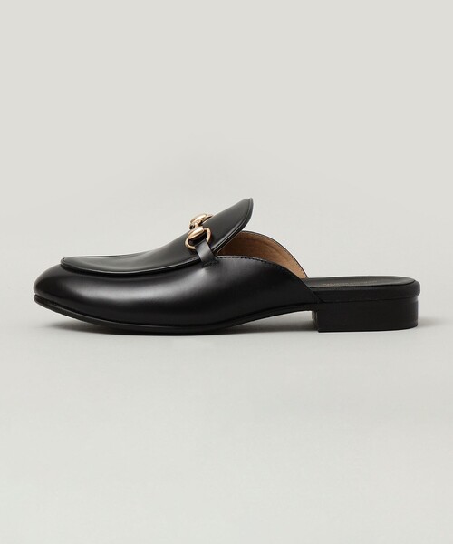 SHIPS（シップス）の「*SHIPS: レザー ミュール ビット ローファー（サンダル・メンズ・ブラック/ダークグレー・26/27/28）」の7枚目の写真