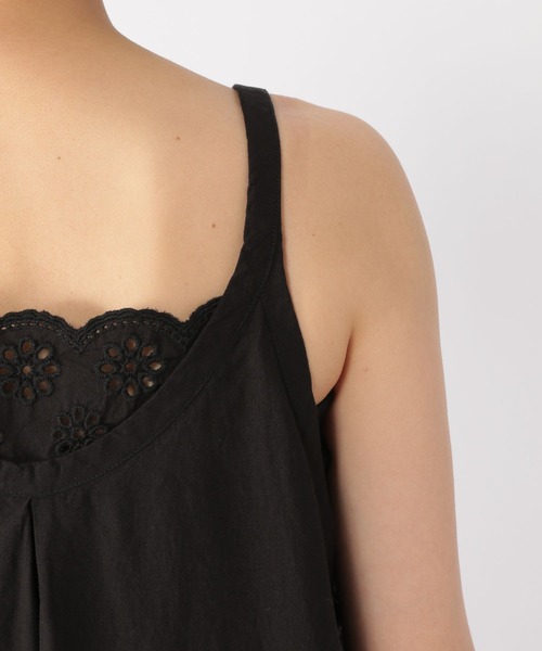 studio CLIP（スタディオクリップ）の「ペチキャミワンピース（ワンピース・レディース・オフホワイト/ブラック・FREE）」の8枚目の写真