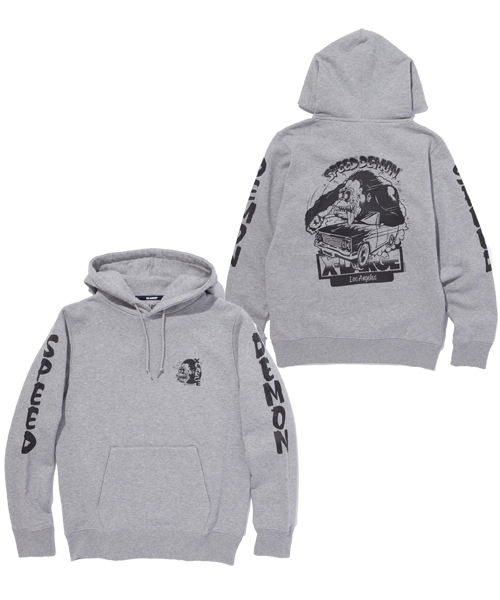XLARGE（エクストララージ）の「SPEED DEMON PULLOVER HOOD SWEAT（パーカー・メンズ・ホワイト/ブラック/アッシュ/ネイビー・X-LARGE/MEDIUM/LARGE/SMALL）」の3枚目の写真