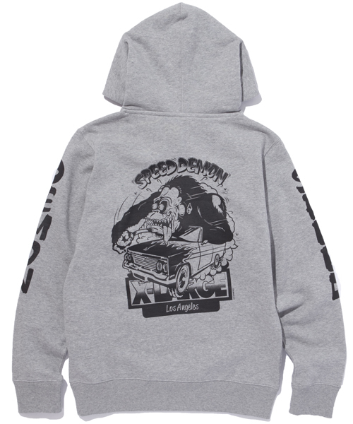 XLARGE（エクストララージ）の「SPEED DEMON PULLOVER HOOD SWEAT（パーカー・メンズ・ホワイト/ブラック/アッシュ/ネイビー・X-LARGE/MEDIUM/LARGE/SMALL）」の12枚目の写真