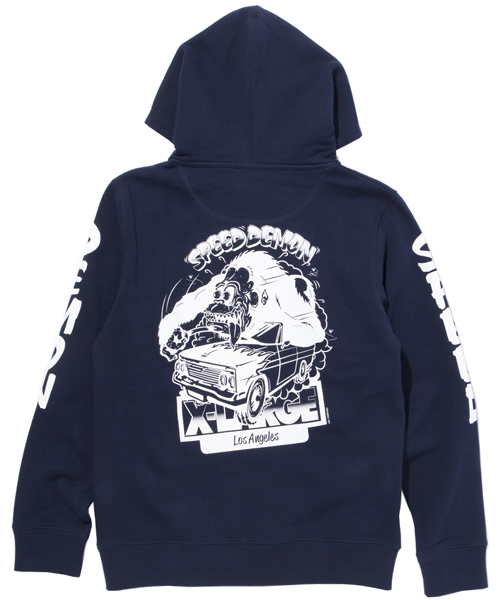 XLARGE（エクストララージ）の「SPEED DEMON PULLOVER HOOD SWEAT（パーカー・メンズ・ホワイト/ブラック/アッシュ/ネイビー・X-LARGE/MEDIUM/LARGE/SMALL）」の14枚目の写真