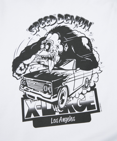 XLARGE（エクストララージ）の「SPEED DEMON PULLOVER HOOD SWEAT（パーカー・メンズ・ホワイト/ブラック/アッシュ/ネイビー・X-LARGE/MEDIUM/LARGE/SMALL）」の8枚目の写真