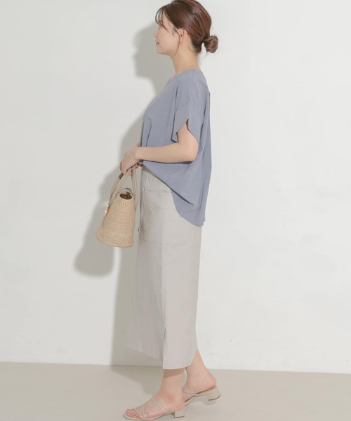 URBAN RESEARCH ROSSO（アーバンリサーチロッソ）の「リネンライクニュアンススリーブブラウス（シャツ/ブラウス・レディース・ネイビー/ベージュ系その他/ブルー系その他・FREE）」の11枚目の写真