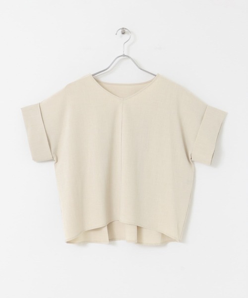 URBAN RESEARCH ROSSO（アーバンリサーチロッソ）の「リネンライクニュアンススリーブブラウス（シャツ/ブラウス・レディース・ネイビー/ベージュ系その他/ブルー系その他・FREE）」の4枚目の写真