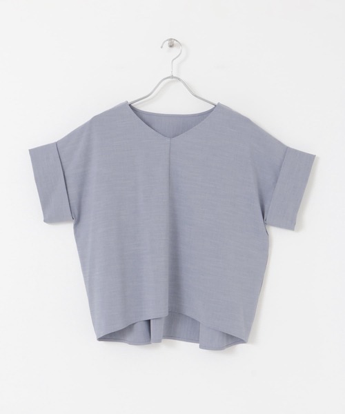 URBAN RESEARCH ROSSO（アーバンリサーチロッソ）の「リネンライクニュアンススリーブブラウス（シャツ/ブラウス・レディース・ネイビー/ベージュ系その他/ブルー系その他・FREE）」の6枚目の写真