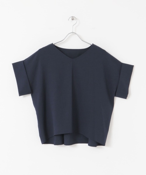 URBAN RESEARCH ROSSO（アーバンリサーチロッソ）の「リネンライクニュアンススリーブブラウス（シャツ/ブラウス・レディース・ネイビー/ベージュ系その他/ブルー系その他・FREE）」の7枚目の写真