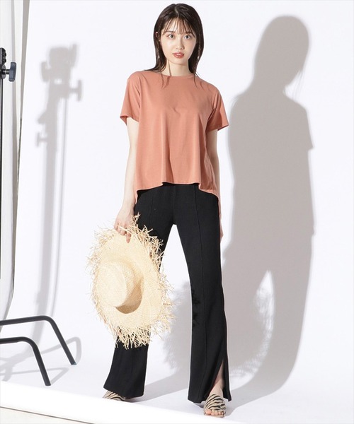 REDYAZEL（レディアゼル）の「スリットイージーパンツ（その他パンツ・レディース・ベージュ/ブラック・FREE）」の8枚目の写真