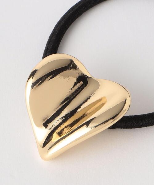 BEAUTY&YOUTH UNITED ARROWS（ビューティーアンドユースユナイテッドアローズ）の「カーブ ハート ヘアゴム（ヘアゴム・レディース・シルバー/ゴールド・FREE）」の4枚目の写真