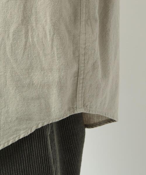 coen(コーエン)の「ウィンターリネンバンドカラーシャツ(シャツ/ブラウス・メンズ・オフホワイト/ブラウン/ダークグレー/ベージュ/ネイビー/ターコイズブルー・X-LARGE/LARGE/MEDIUM/SMALL)」の17枚目の写真