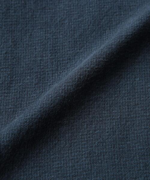 coen(コーエン)の「ウィンターリネンバンドカラーシャツ(シャツ/ブラウス・メンズ・オフホワイト/ブラウン/ダークグレー/ベージュ/ネイビー/ターコイズブルー・X-LARGE/LARGE/MEDIUM/SMALL)」の7枚目の写真