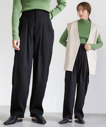 select MOCA | 2022 AW ハイウエストダブルタックパンツ(スラックス)