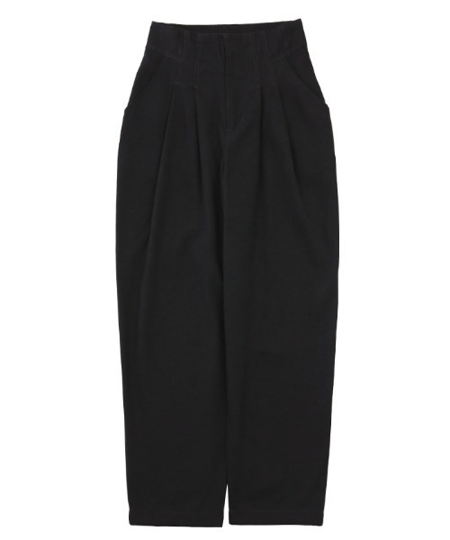 select MOCA(セレクトモカ)の「ハイウエストダブルタックパンツ(スラックス・レディース・テラコッタ/ブラック/ダークベージュ・FREE)」の13枚目の写真