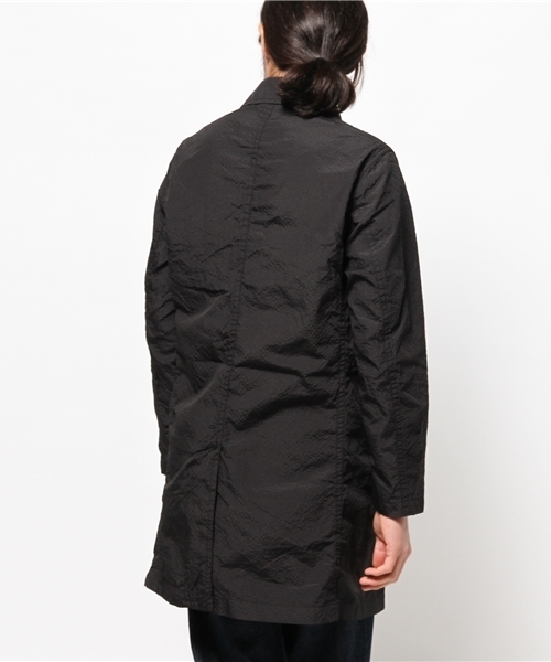 EDIFICE（エディフィス）の「◇メモリーサッカーステンコート（ステンカラーコート・メンズ・ブラック/ネイビー・44/46/48/50）」の5枚目の写真