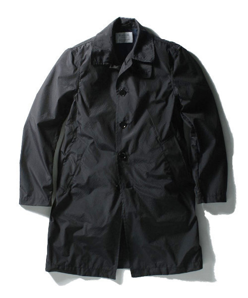 EDIFICE（エディフィス）の「◇メモリーサッカーステンコート（ステンカラーコート・メンズ・ブラック/ネイビー・44/46/48/50）」の17枚目の写真