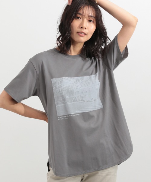 バンヤードストーム　CITYフォトT セール】BARNYARDSTORM / CATプリントT（Tシャツ/カットソー