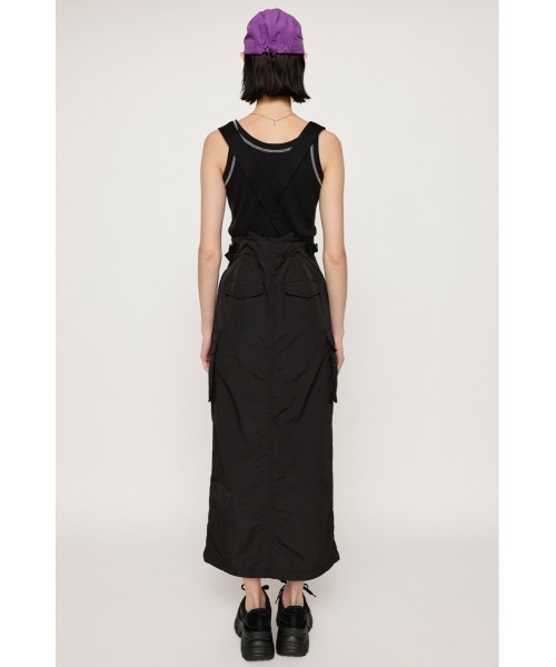 SLY（スライ）の「HW 2WAY WORK J/SK ハイウェスト ワーク ジャンパースカート（ジャンパースカート・レディース・ブラック/キャメル・1/2）」の13枚目の写真