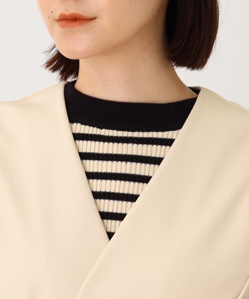 THE SHOP TK (ザ ショップ ティーケー )の「◆【レザー見え】バックルベルト付ベスト(ベスト・レディース・オフホワイト/ブラウン系・12)」の19枚目の写真