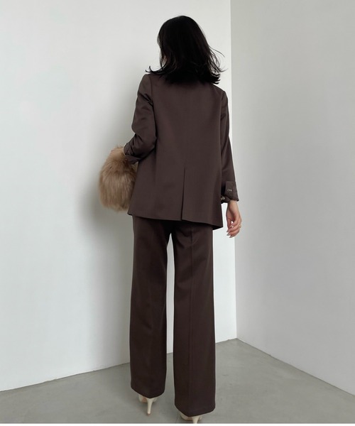 anuans（アニュアンス）の「ツイルストレートパンツ（その他パンツ・レディース・チャコールグレー/ベージュ/ブラウン・SMALL/MEDIUM）」の9枚目の写真