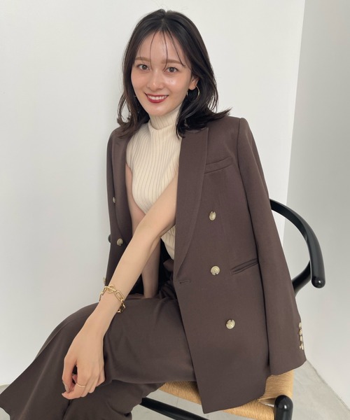 anuans（アニュアンス）の「ツイルストレートパンツ（その他パンツ・レディース・チャコールグレー/ベージュ/ブラウン・SMALL/MEDIUM）」の13枚目の写真