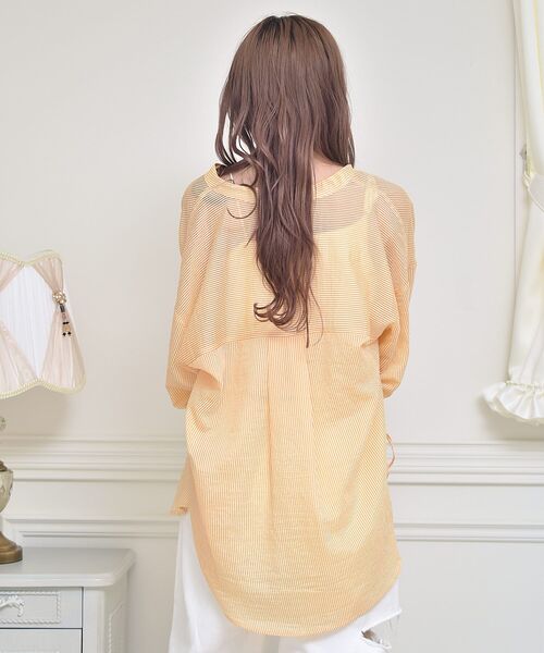 ems excite（エムズエキサイト）の「袖ドロストストライプSH（シャツ/ブラウス・レディース・グリーン系その他/イエロー系その他/ピンク系その他・FREE）」の19枚目の写真