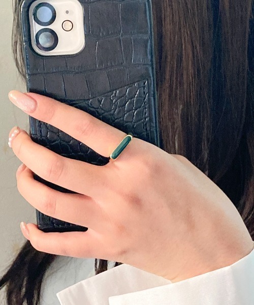 ｔｏｌｅｎｅ（トレネ）の「細幅 マーブル ストーンリング（リング・レディース・A/B・ONE SIZE）」の5枚目の写真