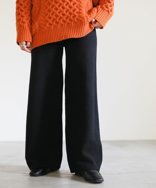 select MOCA（セレクトモカ）の「2022 AW ニットパンツセットアップ（セットアップ・レディース・ブラック/アイボリー/グレイッシュベージュ・FREE）」の19枚目の写真