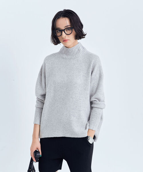 NOLLEY’S(ノーリーズ)の「◇【WEB限定】HAMILTON ハイネックプルオーバーニット(ニット/セーター・レディース・ライトグレー/ブラック/オフホワイト/クリーム/ラベンダー/ベビーピンク・38)」の18枚目の写真
