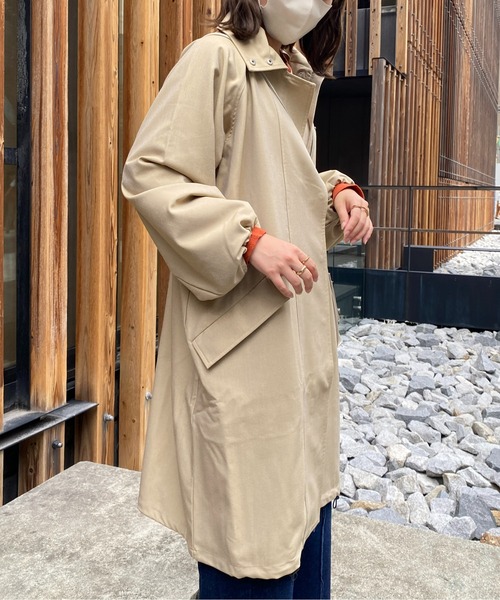 CPCM（シーピーシーエム）の「袖ドロストモッズコート（モッズコート・レディース・ベージュ/カーキ/アイボリー・FREE）」の11枚目の写真