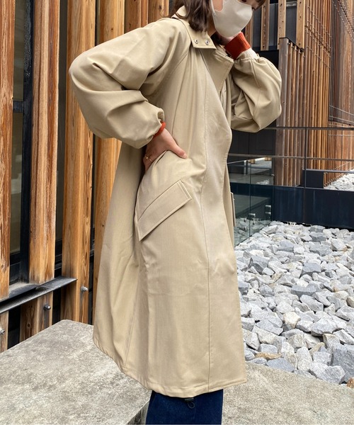 CPCM（シーピーシーエム）の「袖ドロストモッズコート（モッズコート・レディース・ベージュ/カーキ/アイボリー・FREE）」の15枚目の写真