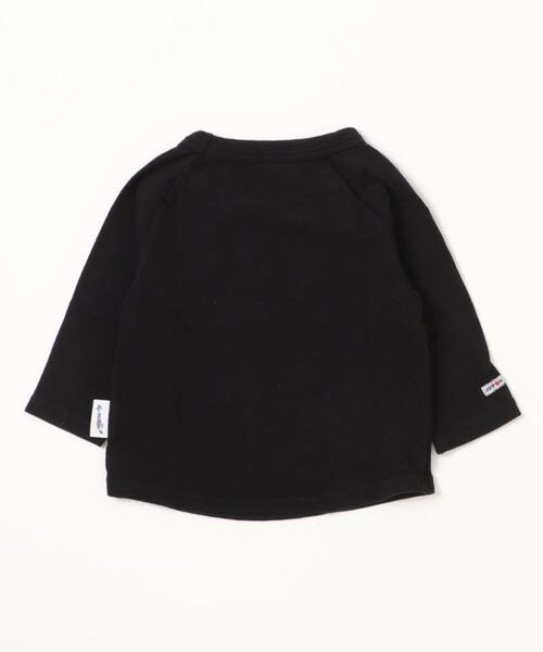 JIPPON（ジポン）の「ムジラグランロンT/日本製（80～140cm）（Tシャツ/カットソー・キッズ・ブラック/オフホワイト/杢グレー/ラベンダー/グリーン/マスタード・90/100/110/120/80/95/130/140）」の7枚目の写真