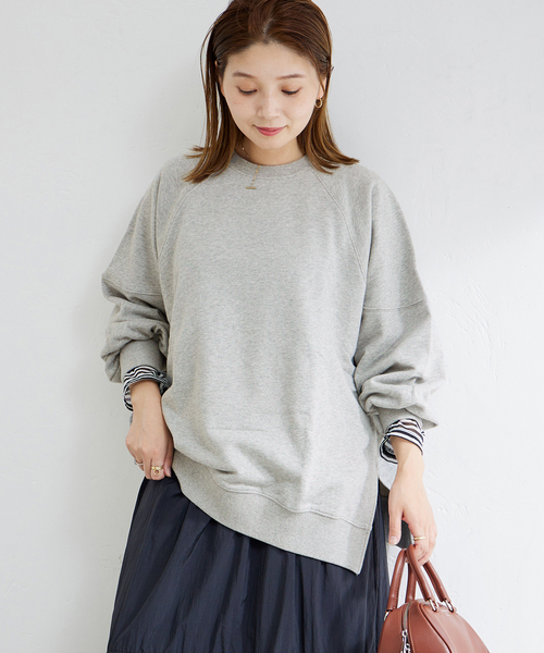 JOURNAL STANDARD(ジャーナルスタンダード)の「スウェットパフプルオーバー(Tシャツ/カットソー・レディース・ホワイト/チャコールグレー/ブラック系その他・FREE)」の3枚目の写真