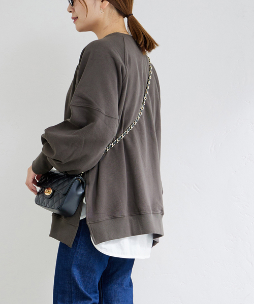 JOURNAL STANDARD(ジャーナルスタンダード)の「スウェットパフプルオーバー(Tシャツ/カットソー・レディース・ホワイト/チャコールグレー/ブラック系その他・FREE)」の5枚目の写真