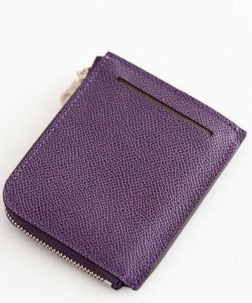 Kiichi(キイチ)の「Kiichi KOBE LEATHER フラグメントケース(財布・レディース・パープル・FREE)」の6枚目の写真