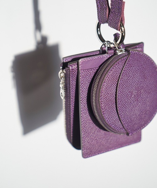 Kiichi(キイチ)の「Kiichi KOBE LEATHER フラグメントケース(財布・レディース・パープル・FREE)」の9枚目の写真