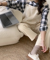 ストレートデニムオーバーオール