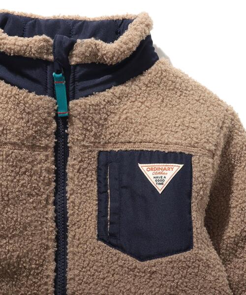 SHOO・LA・RUE(シューラルー)の「【100-150cm/撥水】キルト×ボアリバーシブルブルゾン(ブルゾン・キッズ・ピンク系/ブラウン系その他/チャコールグレー/アイボリー・14/13/15 /11/12/10)」の10枚目の写真